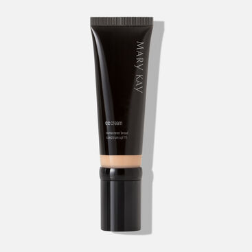 Tube of Mary Kay CC Cream Sunscreen SPF 15 in shade Light to Medium